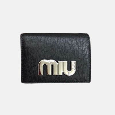 MiuMiu 2018 Ladies Madras Leather Wallet 5MD204# - 미우미우 여성 똑딱이 반지갑 MIU0108X  8CM
