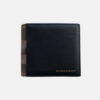 Burberry 2018 Check Leather Bifold Wallet - 버버리 신상 가죽 하우스 체크 바이폴드 지갑 BUR0241 11CM