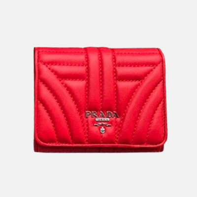 Prada 2018 Ladies Leather Small Wallet 1M0176 - 프라다 여성 신상 레더 반지갑 PRA0227 11.2CM
