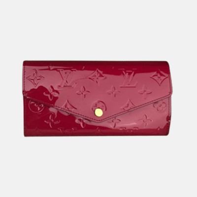 Louis Vuitton 2018 Monogram Sarah Wallet Long Purse M90152 - 루이비통 모노그램 베르니 체리 컬러 사라 월릿 장지갑 LOU0326 19CM