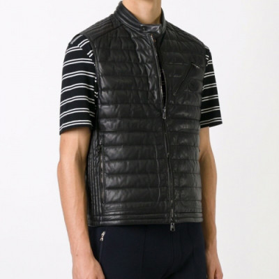 [커스텀급] Moncler 2018 Mens Down Leather Padding Vest  - 몽클레어 남성 다운패딩 조끼 MOC0282 , SIZE (M - 3XL)