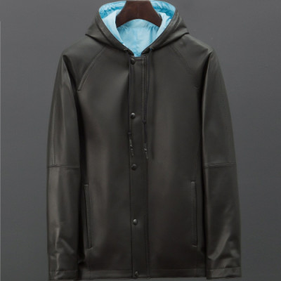 [미러급] Prada 2018 Mens Leather Jacket - 프라다 남성 신상 레더 자켓 PRA0236 , SIZE (M - 3XL)