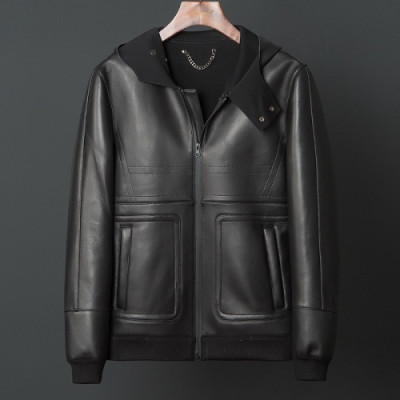 [미러급] Louis Vuitton 2018 Mens Leather Jacket - 루이비통 남성 신상 레더 자켓 Lou0348x.Szie(m - 3xl).블랙