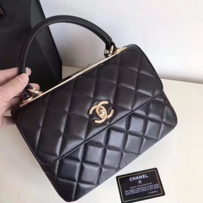 Chanel Women Chain Tote Shoulder Bag ,25CM - 샤넬 여성용 체인 토트 숄더백 CHAB0513,25CM,블랙(골드)