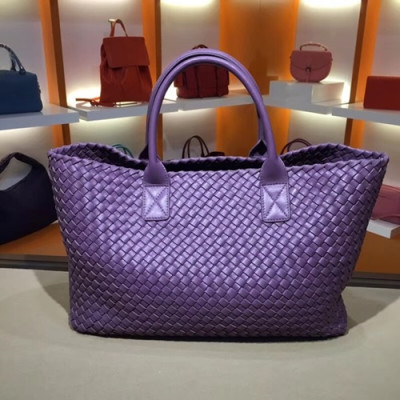 Bottega Veneta Leather Purple Women Tote Bag,40cm - 보테가 베네타 레더 퍼플 여성용 토트백 5211-3,BVB0005,40cm