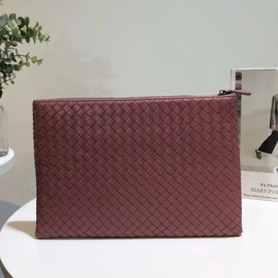 Bottega Veneta Leather Dark Pink Clutch Bag,25/30cm - 보테가 베네타 레더 다크 핑크 남여공용 클러치백 6033-2,BVB0013,25/30cm