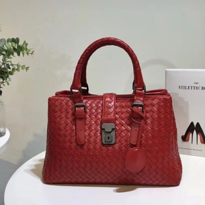 Bottega Veneta Leather Black Roma Medium Tote Shoulder Bag,32cm - 보테가 베네타 레더 블랙 미듐 로마 토트 숄더백 7453-6,BVB0027,32cm