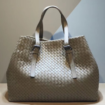 Bottega Veneta Leather Beige Women Tote Bag,39cm - 보테가 베네타 레더 베이지 여성용 토트백 1026-3,BVB0058,39cm