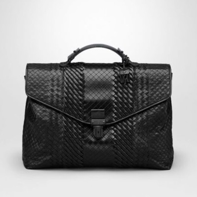 Bottega Veneta Leather Black Mens Business ,40.5cm - 보테가 베네타 레더 블랙 남성용 서류가방 284654,BVB0074,40.5cm
