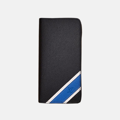 Louis Vuitton 2018 Zippy Wallet Vertical Taiga Leather Stripe M64904 - 루이비통 타이가 지피 월릿 버티컬 LOU0411 10CM
