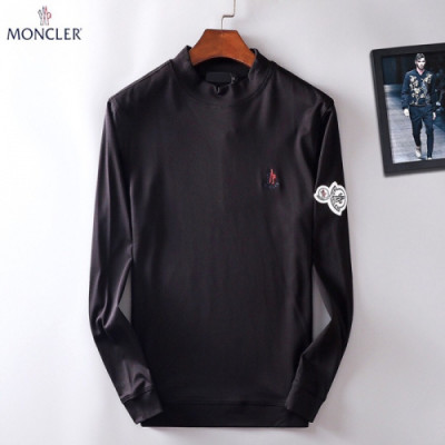 Moncler 2018 Mens Cotton Tee Shirt - 몽클레어 남성 코튼 긴팔티셔츠 MOC0286 , SIZE (M - 4XL)