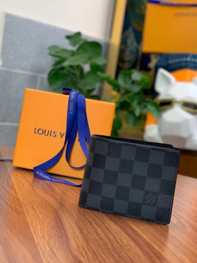 Louis Vuitton 2022 Mens Damie Amerigo Wallet N41635 - 루이비통 다미에 그라피트 아메리고 남성반지갑 LOU0420 11.5CM