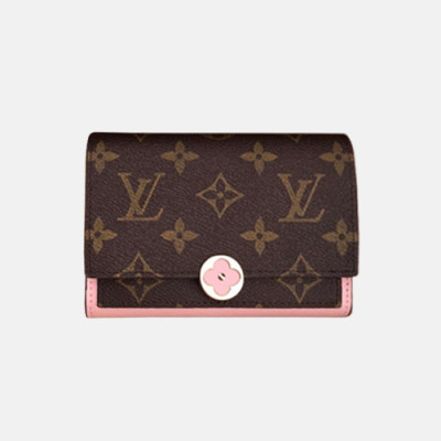 Louis Vuitton 2018 Ladies Monogram Flore Compact Wallet M64587 - 루이비통 모노그램 플로르 컴팩트 월릿 LOU0432 13.5CM