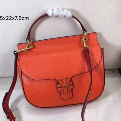 Tory Burch Leather Orange Tote Shoulder Bag,22cm - 토리버치 레더 오렌지 토트 숄더백 TBB0007,22cm