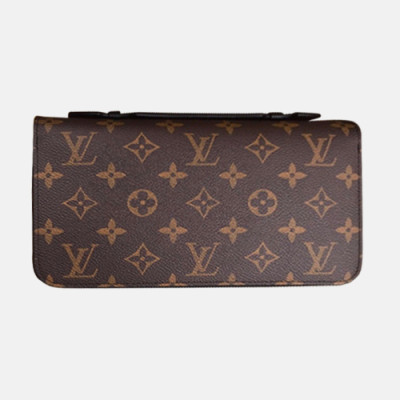 [매장판] Louis Vuitton 2018 Mens Monogram XL Wallet Infini Leather Card Holder N63284 - 루이비통 모노그램 지피 XL 윌릿 장지갑 LOU0459 22CM