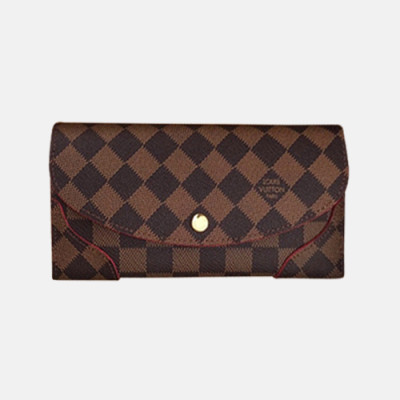 Louis Vuitton 2018 Ladies Damier Caissa Wallet N61221 - 루이비통 다미에 카이사 월릿 LOU0491  19CM