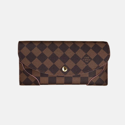 Louis Vuitton 2018 Ladies Damier Caissa Wallet N61227 - 루이비통 다미에 카이사 월릿 LOU0492  19CM
