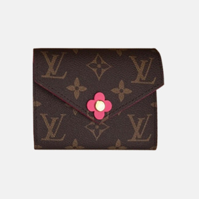 Louis Vuitton 2018 Ladies Flower Victorine Wallet M64205 - 루이비통 플라워 빅토린 월릿 LOU0509 12CM