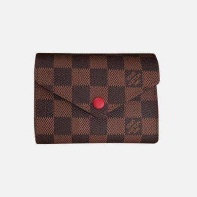 Louis Vuitton 2018 Ladies Damier Victorine Wallet N41659 - 루이비통 빅토린 월릿 다미에 반지갑   LOU0526 12CM