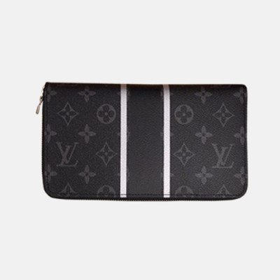 Louis Vuitton 2018 Mens Pocket Organiz Zippy Wallet M64645 - 루이비통 포켓오거나이저 모노그램 이클립스 지피 플레쉬 LOU0543  21CM