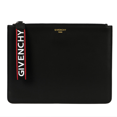 Givenchy Logo Leather Clutch Bag,30.5cm - 지방시 로고 레더 남여공용 클러치백 GVB0009,30.5cm,블랙