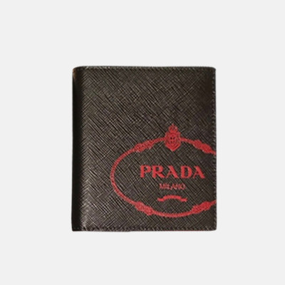 Prada 2018 Mens Saffiano Leather Bifold Purse 2MO004 -프라다 남성 신상 사피아노 레더 반지갑 PRA0251 10CM