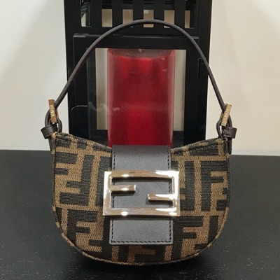 Fendi 2019 Mini Tote Bag,14.5CM - 펜디 2019 미니 여성용 토트백 FENB0005,14.5CM,브라운