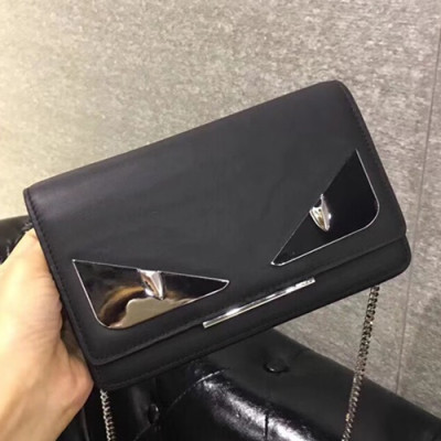 Fendi Mini Chain Shoulder Bag ,19CM - 펜디 백벅스 미니 체인 숄더백  FENB0014,19CM,블랙