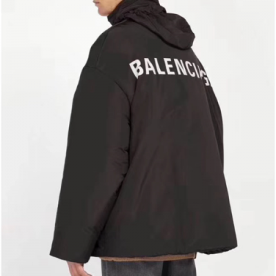 Balenciaga 2018 Logo Print Padding Jacket - 발렌시아가 남여 로고프린트 오버사이즈 다운자켓 BAL0043 ,SIZE (S - L) 블랙