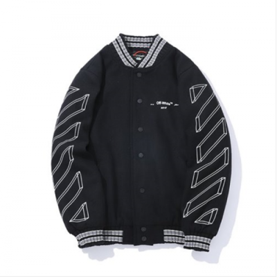 Off-White 2018 Mens Cotton Jacket - 오프화이트 라인화살표 블루종 Off0022x.Size(M - 2XL) 블랙