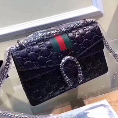 Gucci Dionysus Leather Chain Shoulder Bag,24CM - 구찌 디오니소스 레더 체인 숄더백  ,GUB0118,24cm,블랙