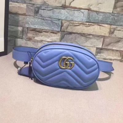 Gucci Marmont Matlase Belt Bag,18CM - 구찌 마몬트 마틀라세 벨트백 ,476434 ,GUB0127,18CM,블루