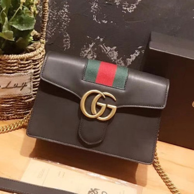 Gucci GG Marmont Chain Shoulder Bag - 구찌 GG 마몬트 체인 숄더백 GUB0135 ,4색(블랙,레드,카키,브라운)