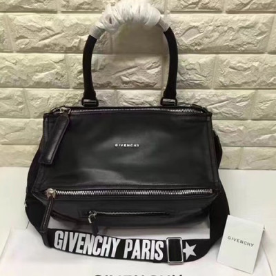 Givenchy Logo Strap Leather Large Tote Shoulder Bag,27CM - 지방시 로고 스트랩 레더 여성용 라지 토트 숄더백,GVB0012,33CM,블랙