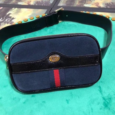 Gucci Ophidia Suede Belt Bag,17.5CM - 구찌 오피디아 여성용 스웨이드 벨트백 ,GUB0151,17.5CM,네이비