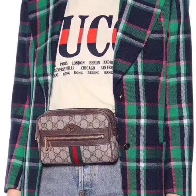 Gucci Ophidia Belt Bag,17.5CM - 구찌 오피디아 여성용 벨트백 ,517076 ,GUB0154,17.5CM,브라운