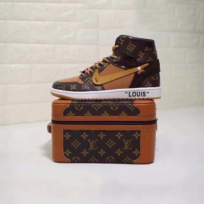 2018/19 Louis vuitton x Air Jordan1Pinnacle AJ Collabo High Top Sneakers - 루이비통 X 에어조던 1 Pinnacle AJ LOU0577 , Size (250 - 305)