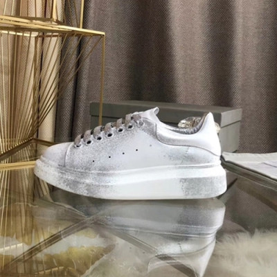 Alexander McQueen 2018 Glitter Sneakers - 알렉산더맥퀸 글리터 스니커즈 실버 QEEN0025X ,Size (220 - 280)