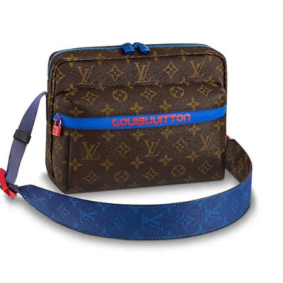 Louis Vuitton Monogram Messenger Shoulder Bag,25cm - 루이비통 모노그램 남여공용 메신저 숄더백  M43843,LOUB0382 ,25cm,2색(실버,브라운)