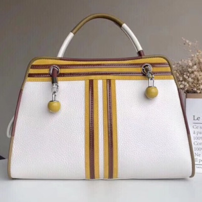 Tory Burch Leather Ivory Tote Bag,34.5cm - 토리버치 레더 아이보리 토트백 TBB0076,34.5cm