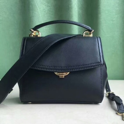 Michael Kors Leather Tote Shoulder Bag, 21CM - 마이클 코어스 레더 토트 숄더백 ,MKB0018, 21CM,블랙