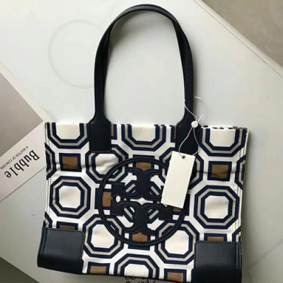 Tory Burch Ella Printed Tote Shopper Bag,34cm - 토리버치 엘라 프린트 토트 쇼퍼백 TBB0132,34m,화이트