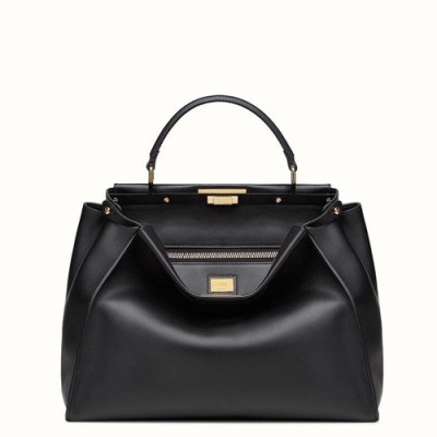 Fendi 2019 Peekaboo Tote Shoulder Bag ,33CM - 펜디 2019 피카부 토트 숄더백  FENB0036,33CM,블랙