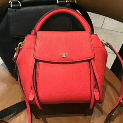 Tory Burch Leather Half-moon Red Tote Shoulder Bag,19cm - 토리버치 레더 하프 문 레드 토트 숄더백 TBB0137,19cm