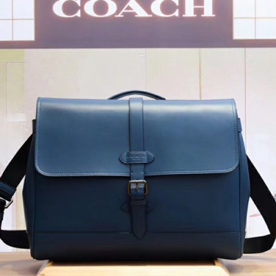 Coach Leather Hudson Messenger Shoulder Bag,39cm - 코치 레더 남성용 허드슨 메신저 숄더백 23204,COAB0053,39cm,블루