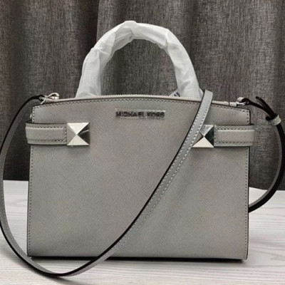 Michael Kors Leather Tote Shoulder Bag,26cm - 마이클 코어스 레더 토트 숄더백  MKB0115,26cm,그레이