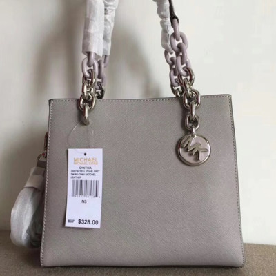 Michael Kors Leather Tote Shoulder Bag,23.5cm - 마이클 코어스 레더 토트 숄더백 MKB0120,23.5cm,그레이