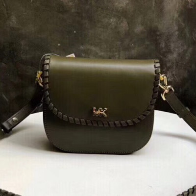 Michael Kors Leather Shoulder Bag,20cm - 마이클 코어스 레더 숄더백 MKB0136,20cm,그린