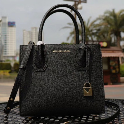 Michael Kors Leather Tote Shoulder Bag, 21/26/32CM - 마이클 코어스 레더 토트 숄더백 ,MKB0165, 21/26/32CM,블랙