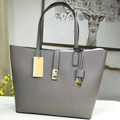 Michael Kors Leather Tote Shoulder Bag,45cm - 마이클 코어스 레더 토트 숄더백 MKB0177,45cm,그레이